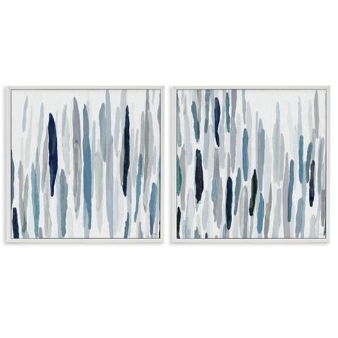 Stupell Industries Abstract Brushed Rainfall Contemporary, 17" x 17" - image 1 of 4