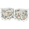 Sweet Jojo Designs Girl Set of 2 Kids' Decorative Fabric Storage Bins Vintage Floral Blue Yellow and Gold - 3 of 4