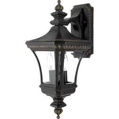 Devon 1-Light Imperial Bronze Outdoor Wall Lantern