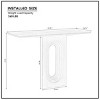 Narrow Console Table with Unique Loopback Design,47'' Modern MDF Sofa Table for Living Room – The Pop Home - 2 of 4