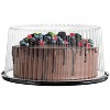 5 Pack 10-11" Plastic Disposable Cake Containers with Dome Lids and Cake Boards - 2 of 4