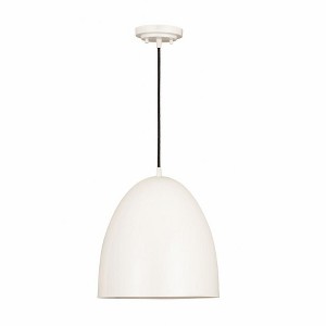 Z Studio Dome Pendant Light - 12" Iron Fixture, Blue Finish, Dimmable, 1 Bulb, 60W - 1 of 1