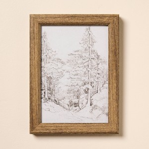6"x8" Sketched Tree Framed Wall Art - Hearth & Hand™ with Magnolia - 1 of 3