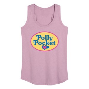 Women's - Polly Pocket - Polly Pocket Color Logo Graphic Racerback Tank - 1 of 4