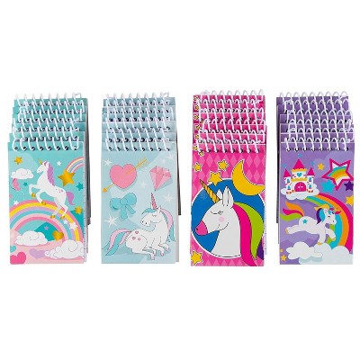 Spiral Unicorn Notepad – 24-Pack Top Spiral Notebooks, Bulk Mini Spiral Notepads for Party Favors, Note Taking, To-do Lists, Lined Paper, 3x5"