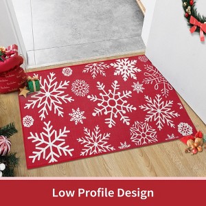 Christmas Indoor Door Mat – Large Welcome, Xmas Decorative. Washable; For Bedroom, Living Room, Kitchen, Nursery, Indoor/Outdoor - 1 of 4