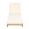 Christopher Knight Home Tobias Patio Adjustable Acacia Wood Chaise Lounge with Water-Resisiant Cushion - 4 of 4