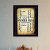 Grandma Says By Susan Ball, Printed Wall Art, Ready To Hang Framed Poster, Black Frame - 3 of 4