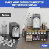 Simple Trending Coffee Pod Holder for K Cups, with 2 Tier Sliding Storage Drawer and Coffee Accessories Holder, Black - 4 of 4