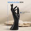 SereneLife Mannequin Jewelry Hand Display - Elegant and Durable Jewelry Stand for Rings, Bracelets, and Watches, White - 2 of 4