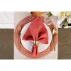 DII Variegated Placemat Set 6 Piece, Braided Red, 15" Dia - 4 of 4