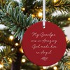 So Amazing God Made An Angel Personalized Round Ornament - 4 of 4