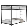 NicBex Twin Over Twin Bunk Bed with Safety Guardrail,Metal Loft Bed with Built-in Ladder,Modern Bunk Beds,Noise Reduced Bunk Beds for Bedroom - 2 of 4