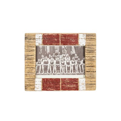 4x6 Inch Washed Driftwood Picture Frame Red Wood, MDF & Glass by Foreside Home & Garden