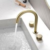 Mixxidea 3 Holes Widespread Bathroom Faucet Gold - 2 of 3