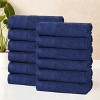 Honeycomb Waffle Border Cotton Medium Weight Towel Set by Blue Nile Mills - 2 of 4