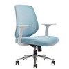 Infurnic Task and Office Chairs, Desk Chair with Armrest, Comfy Computer Desk Chair for Home and Office, Blue, 26"*27"*37" - 4 of 4