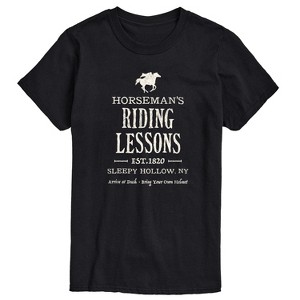 Men's - Instant Message - Horsemans Riding Lessons Short Sleeve Graphic T-Shirt - 1 of 4