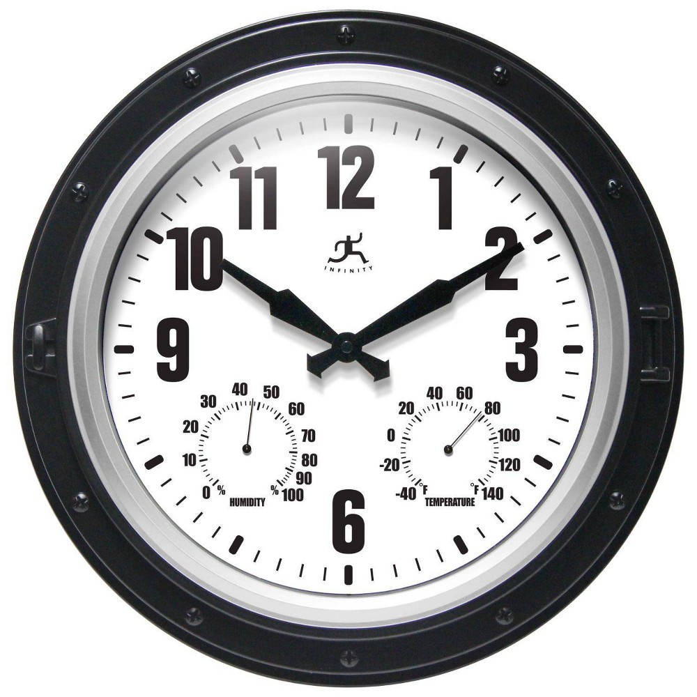 Photos - Wall Clock 16" Forecaster  Silver - Infinity Instruments