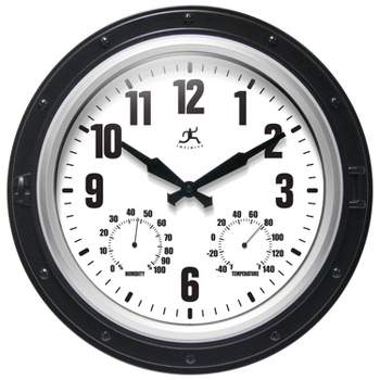 16" Forecaster Wall Clock Silver - Infinity Instruments