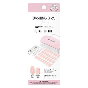 Dashing Diva Nail Art Glaze Starter Kit - Pale Blush - 32ct