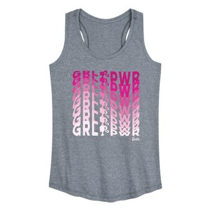 Women's - Barbie - Girl Power Graphic Racerback Tank - 1 of 4