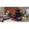 Cuisinel Pots and Pans Organizer Rack - Heavy Duty Rack for Cast Iron Skillets & Griddles. Holds 50 lbs, Horizontal/Vertical, Grey 12.2", No Assembly - 3 of 4