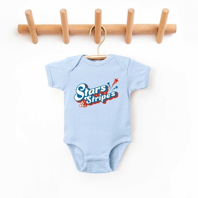 The Juniper Shop Stars And Stripes Firework Baby Bodysuit