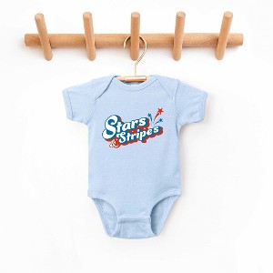 The Juniper Shop Stars And Stripes Firework Baby Bodysuit - 1 of 2