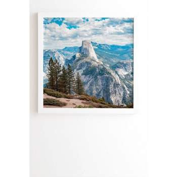 Yosemite by Brije Half Dome Framed Wall Canvas White - Deny Designs