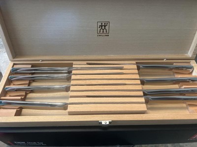 Zwilling Twin Gourmet Classic 8-Pc Steak Knife Set with Wood Case