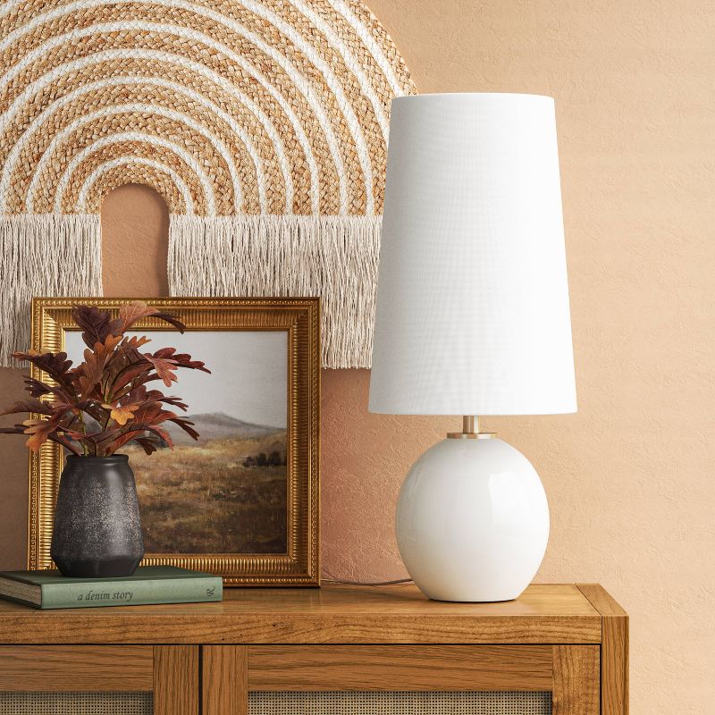 Marble Table Lamp Off-White - Threshold™, 2 of 10