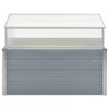 vidaXL Greenhouse Gray PC board, Galvanized Steel Medium Stackable - 2 of 4
