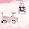 INFURNIC Baby Walkers Toddler Ride On Toy Foot to Floor Sliding Car with Horn Steering Wheel Anti Tip System, Pink, 20.9"*9.8"*13.8" - 4 of 4