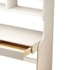 Wooden Desk, Kids Study Table, Writing Table, Reading Table, Multiple Display Shelves, Two Drawers - 3 of 4
