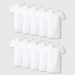 Hanes Men's V-Neck Undershirt 10pk - White