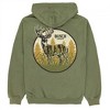 Mens Busch Light Hunting Can Art Deer Frame Front Back Print Hoodie - 3 of 4