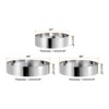 Unique Bargains Stainless Steel Seamless Nonstick Mirror Coating Round Cake Ring 3 Pcs - 2 of 4