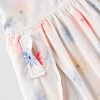 Girls' Adaptive Short Sleeve 2pk Knit and Ribbed Dress with Abdominal Access - Cat & Jack™ Cream/Light Purple - 4 of 4