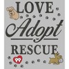 Women's Pound Puppies Love Adopt Rescue T-Shirt - image 2 of 3
