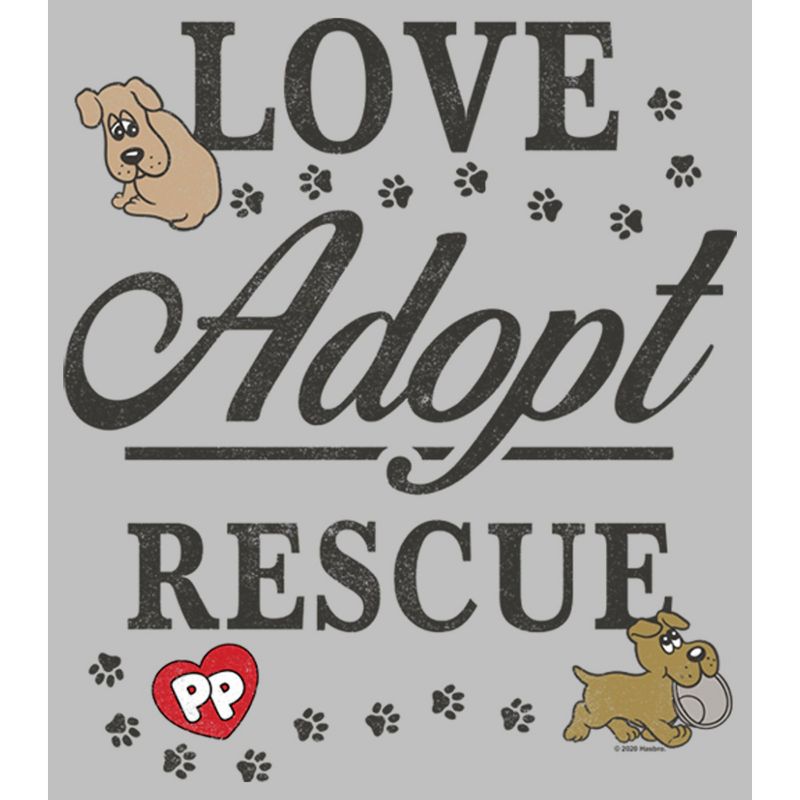 Women's Pound Puppies Love Adopt Rescue T-Shirt, 2 of 5