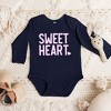 The Juniper Shop Sweetheart Puff Print Baby Long Sleeve Bodysuit - 2 of 3