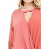 Women's Keyhole Wrap Top - entro - 4 of 4