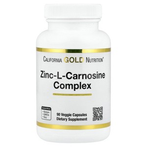 California Gold Nutrition Zinc-L-Carnosine Complex, 90 Veggie Caps - 1 of 3