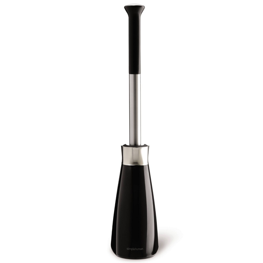 Photos - Toilet Brush Simplehuman  with Magnetic Caddy Holder - Black Steel 