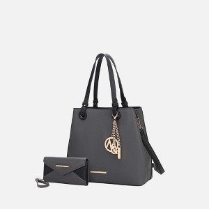 MKF Collection Kearny Vegan Leather Women’s Tote Bag with Wallet by Mia K- 2 pieces - 1 of 4