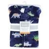 Hudson Baby Boy Plush Sleeping Bag, Sack, Blanket, Long-Sleeve Dinosaurs - 2 of 2