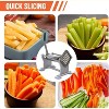 Commercial French Fry Cutter Stainless Steel Potato Slicer With 1/2 Inch Blade - 4 of 4