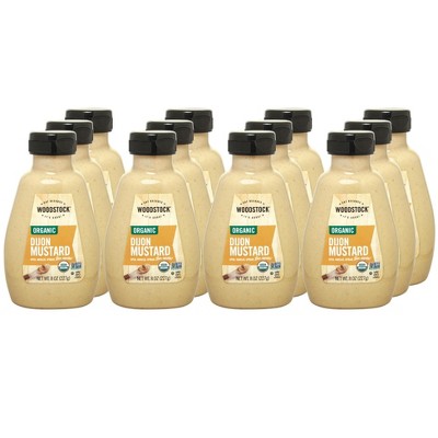 Woodstock Organic Dijon Mustard - Case of 12/8 oz