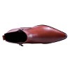 Santimon Men's Ankle Genuine Leather Dress Fashion Zipper Pointed Toe Casual Boots Black - 3 of 4